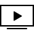 Icon in png format file of a television in black colour line and transparent background.